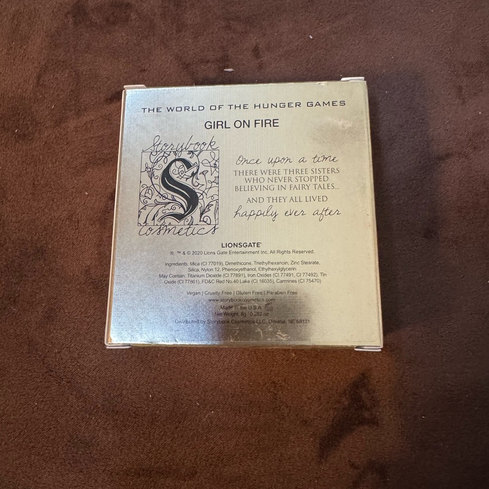 Storybook Cosmetics Gold Eyeshadow Palette